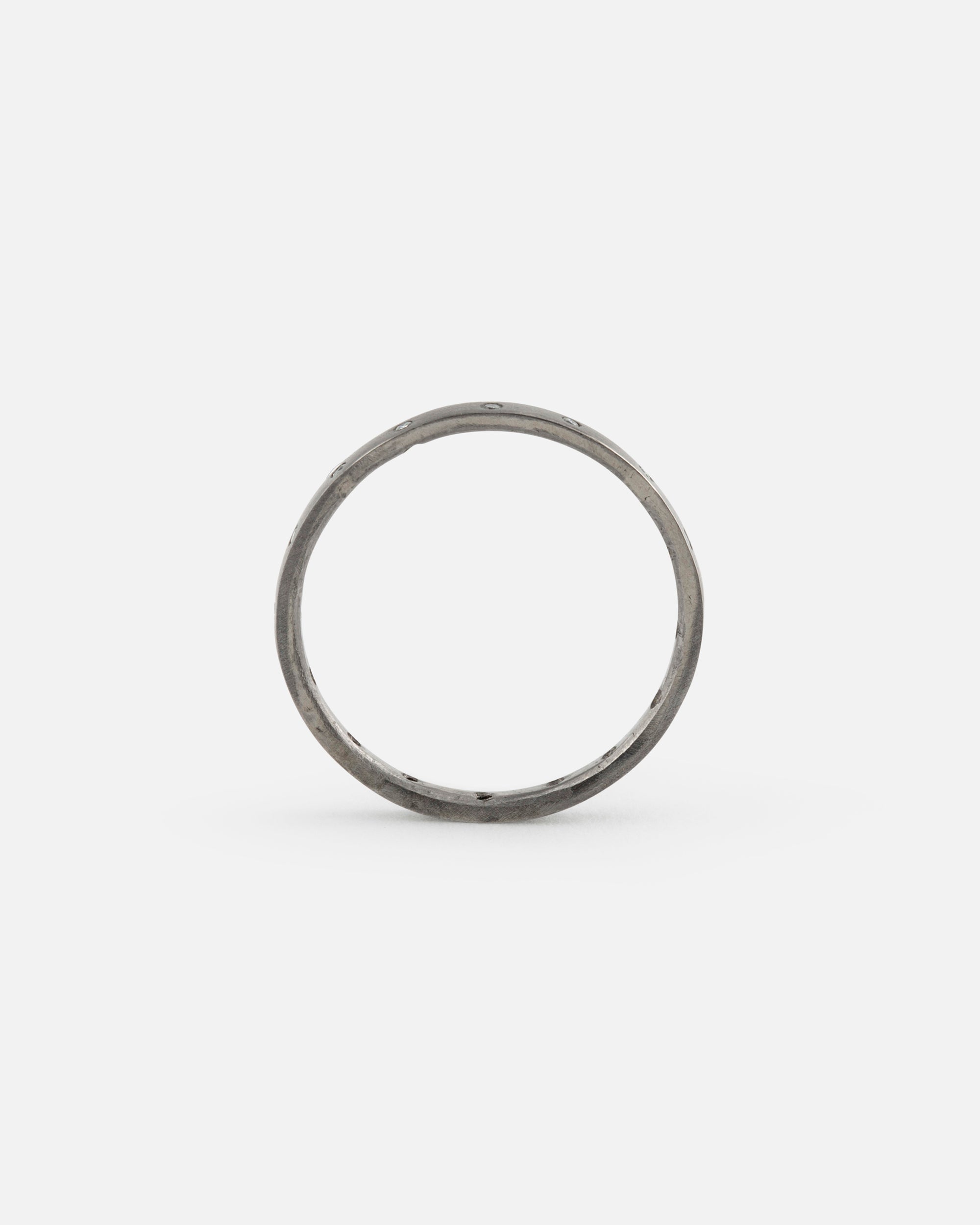 Tantal Ring mit 16 kleinen Diamanten