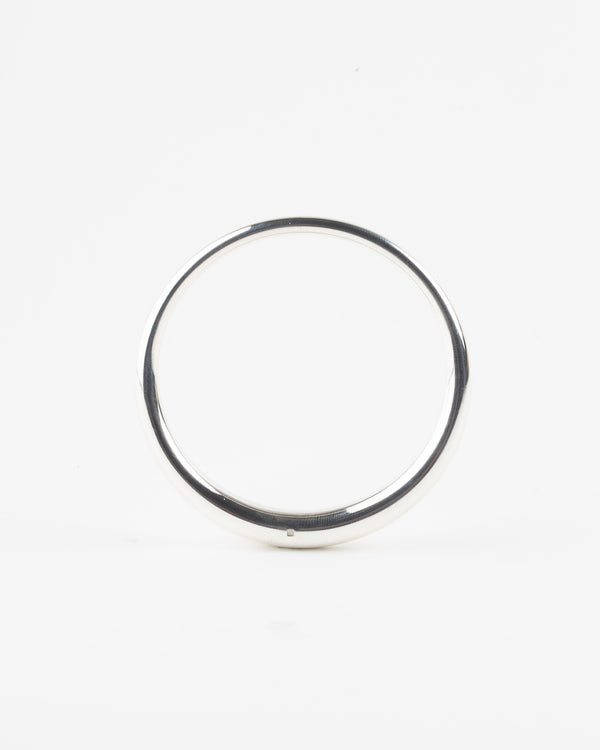 Breiter Logos Armreif in Silber