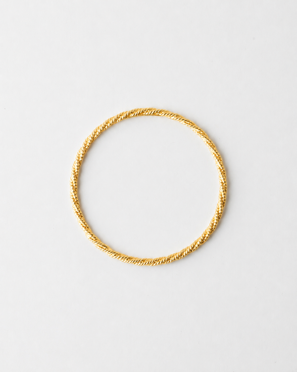 Rope Armreif in Gold