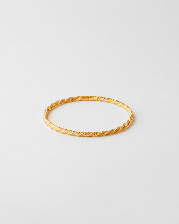Rope Armreif in Gold