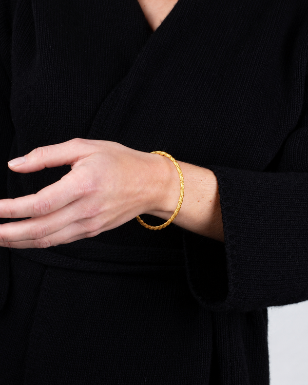 Rope Armreif in Gold