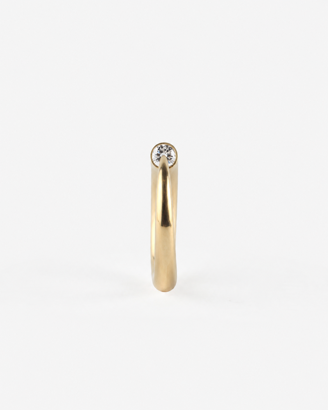 Ouroboros Ring in Gold mit Diamant