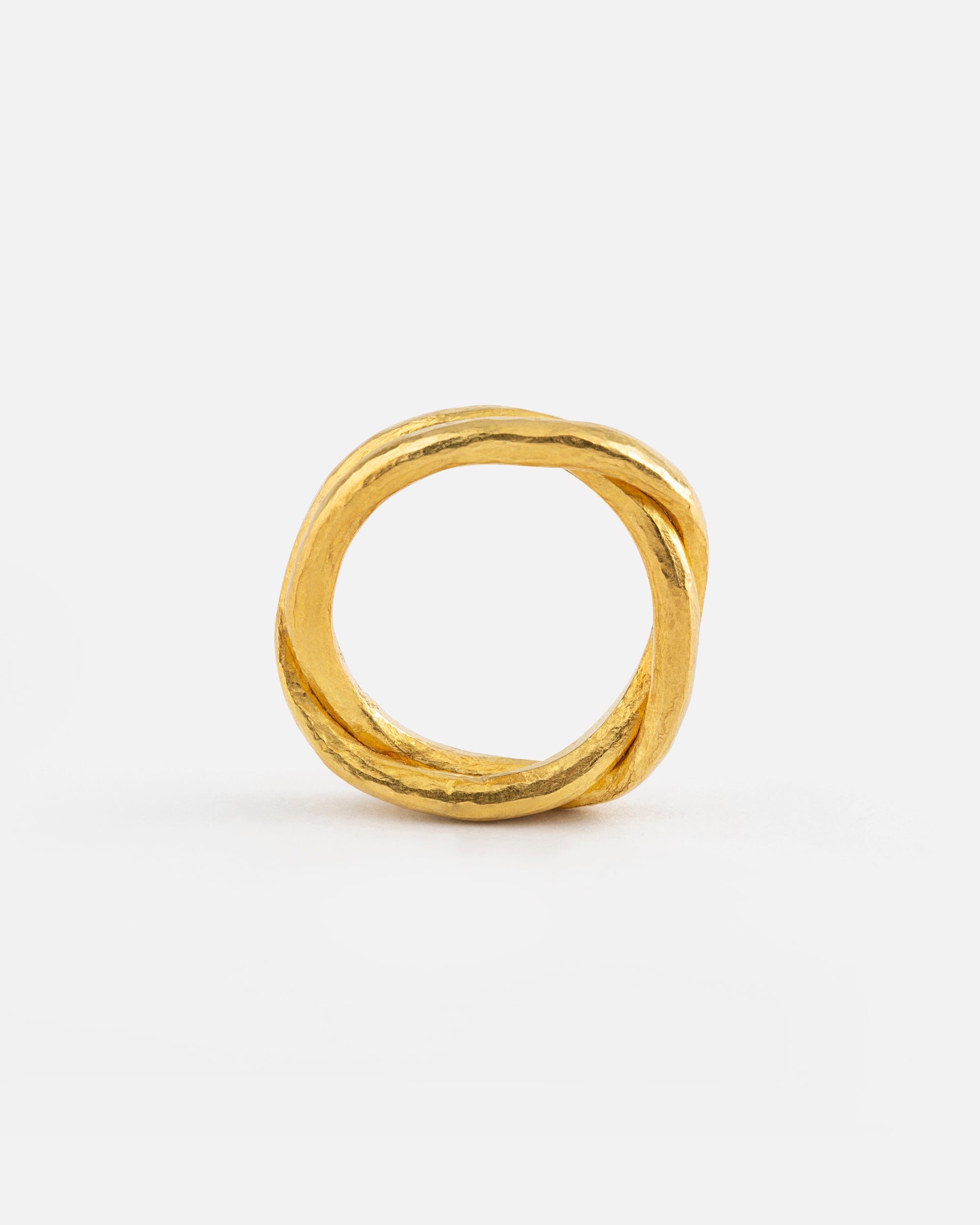 Interlacing Fine Gold Ring