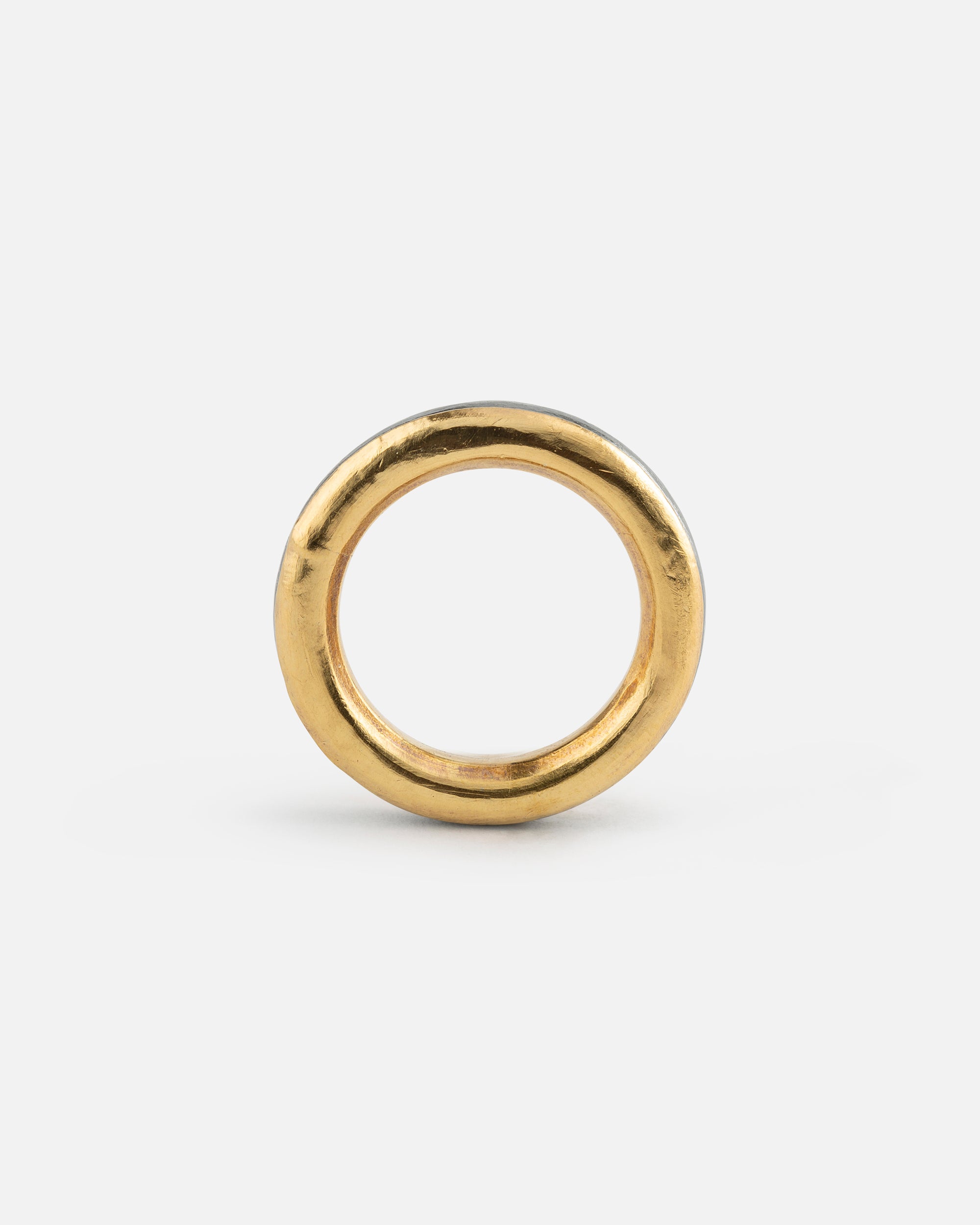 Gold überzogener Silberring