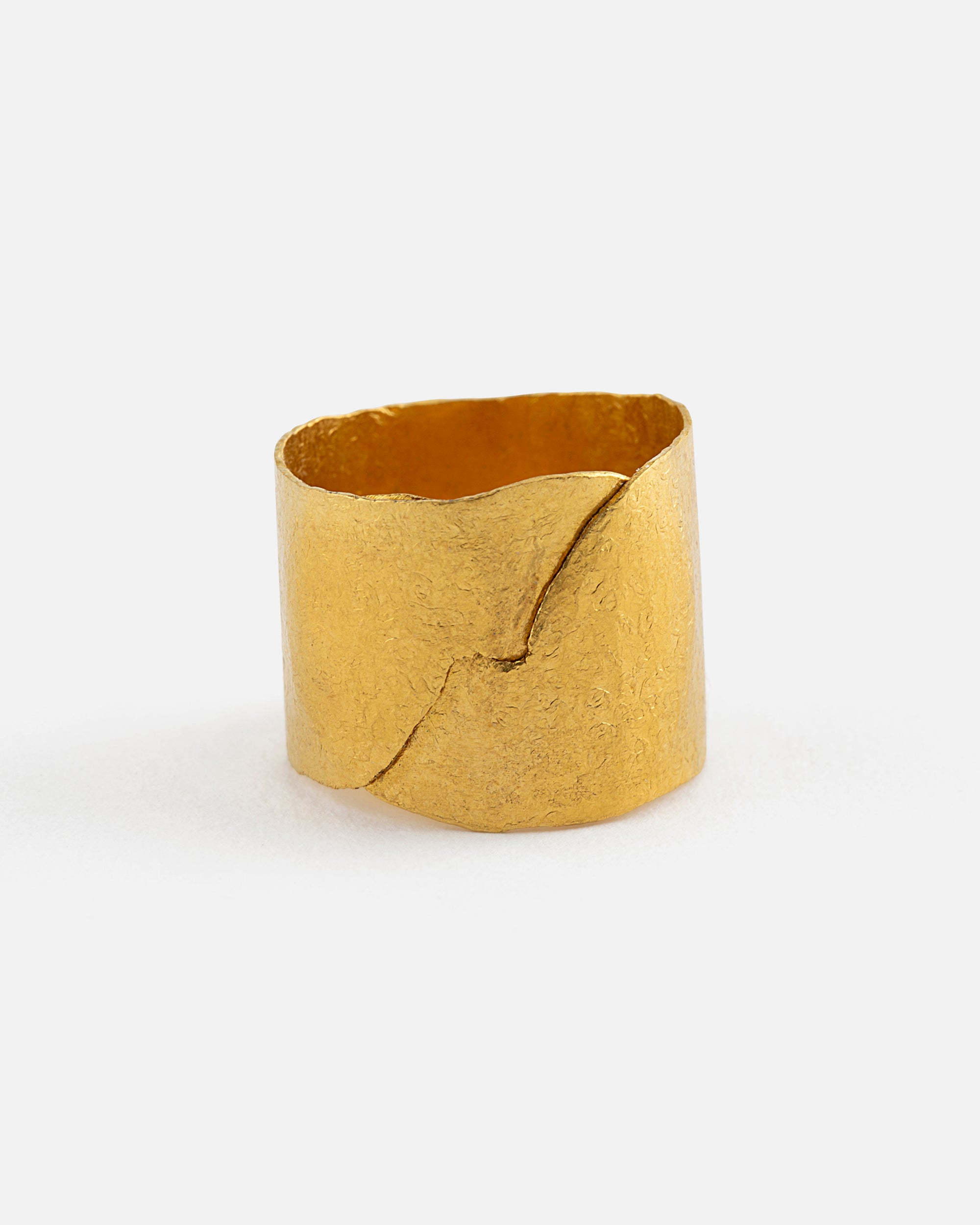 Hammered Fine Gold Ring I