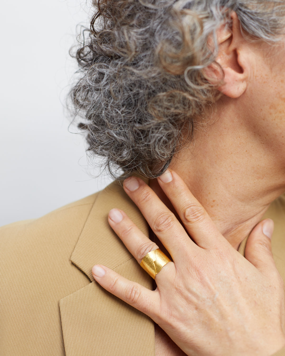 Hammered Fine Gold Ring I
