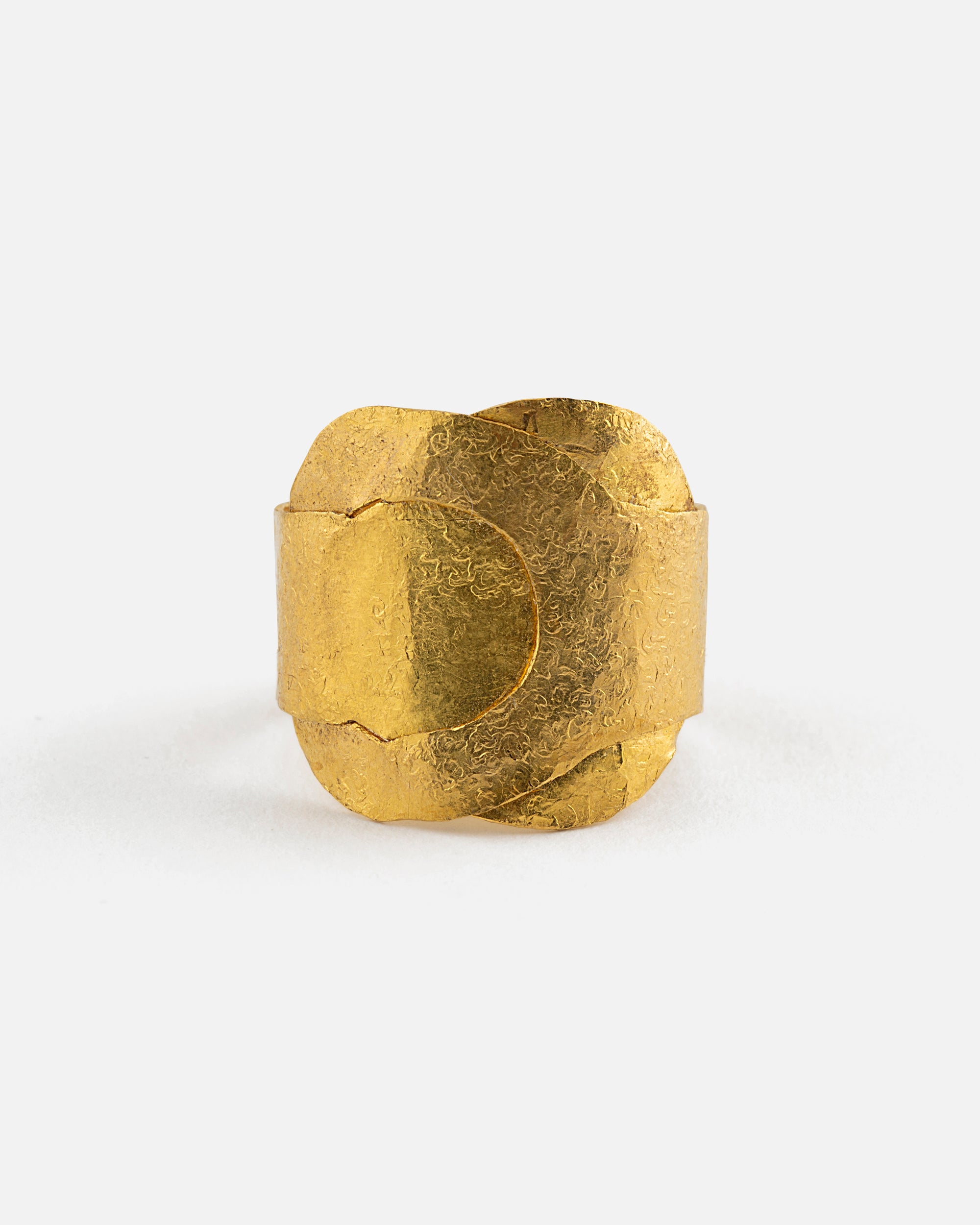 Gehämmerter Feingoldring II