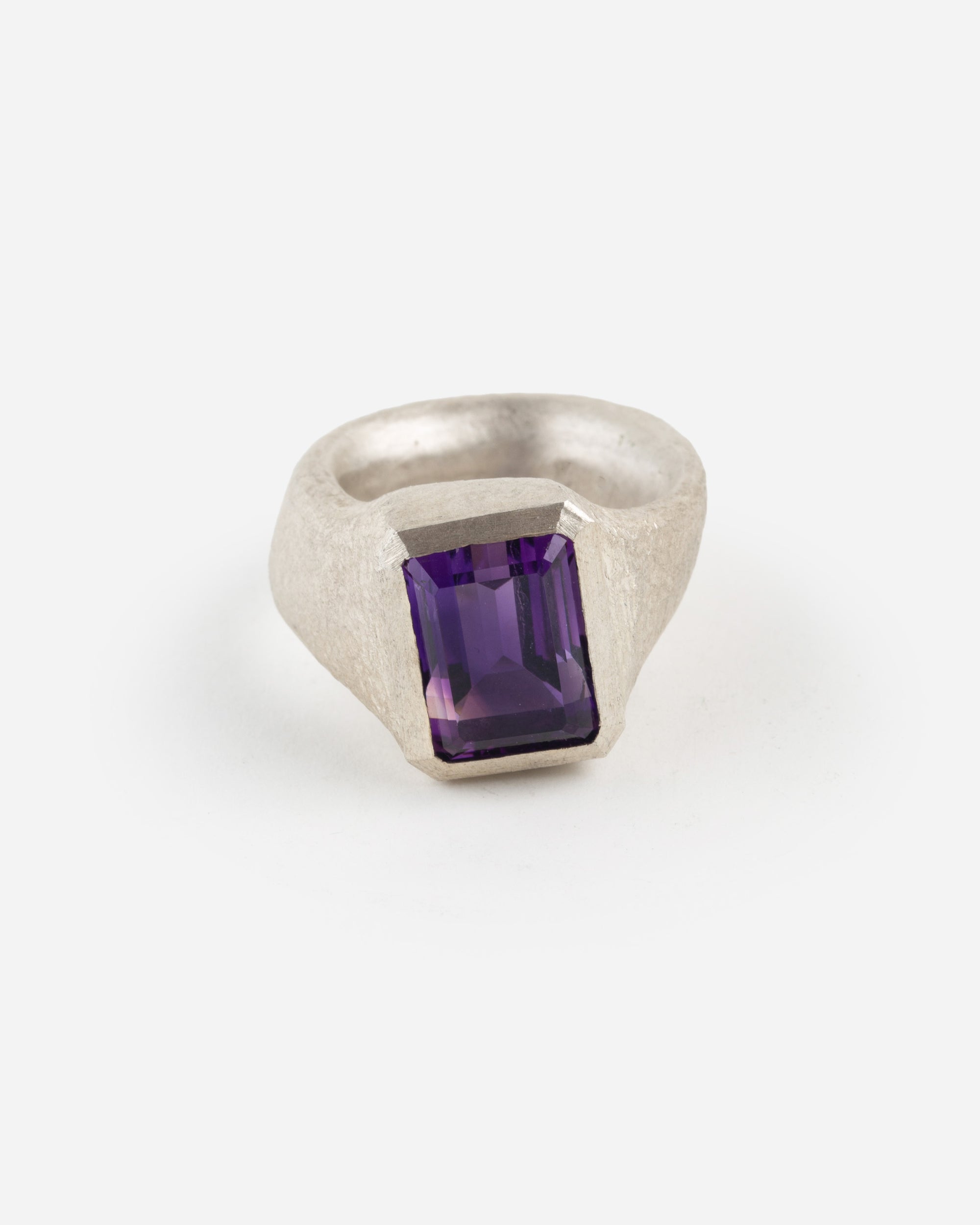 Solitaire Ring mit Amethyst