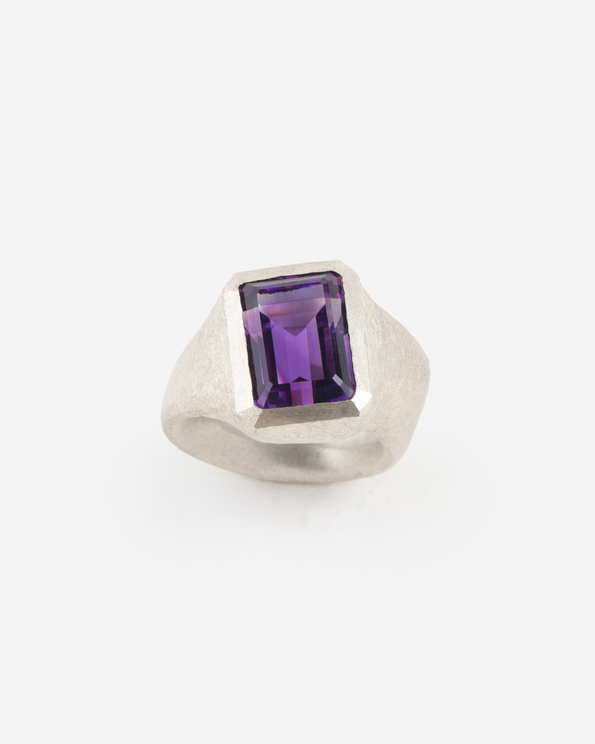 Solitaire Ring mit Amethyst