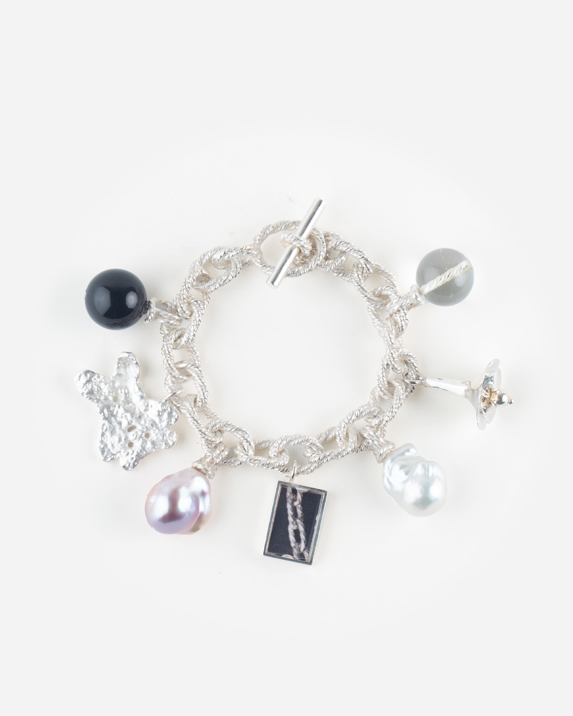 Rope Bonded Bracelet with Charms
