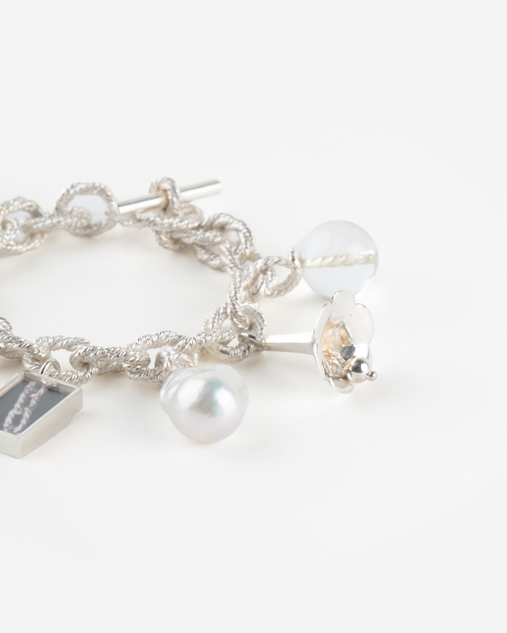 Rope Bonded Bracelet with Charms