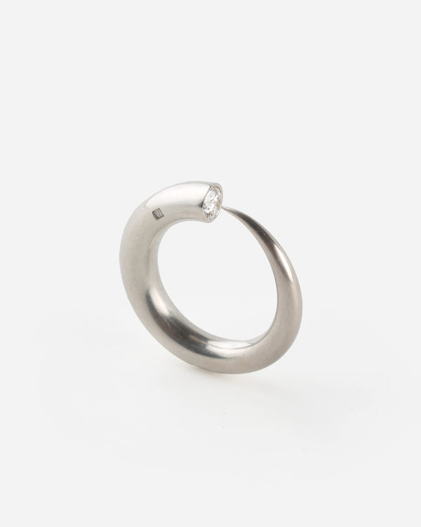 Ouroboros Ring in Platin